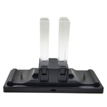 6 in 1 Controller Charging Station for NS Pro Controller & Joy-Con Charger Stand with Light Bar Type-C Charging Cradle