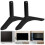 1Set TV Iron Stand Stable Tabletop Mount Bracket for Television Black 8