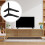 1Set TV Iron Stand Stable Tabletop Mount Bracket for Television Black 10