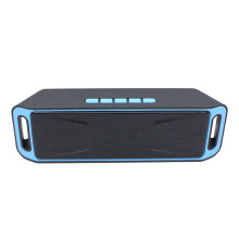 Qocolhg Portable Bluetooth Speaker with AUX USB TF Slot Blue
