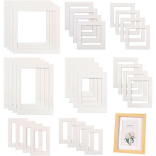 32 Suporturi foto albe – 8 dimensiuni, dreptunghiulare și pătrate