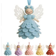 2025 DIY Crochet Angel Ornament Kit – Beginner-Friendly, Christmas Tree Decor, Holiday Gift (#1)
