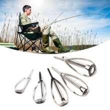 Kit de 5 anneaux pour embout de canne à pêche sans enchevêtrement, en métal et céramique, pour réparation en eau salée et douce