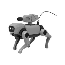 Remote Control Mechanical Dog Building Toy Transformable Robot with Interchangeable Heads for 4-8 Years STEM Learning Toy