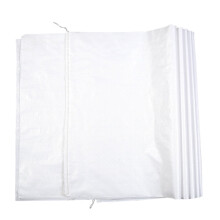 10Pcs White Polywoven Bag Environmentally Friendly Reusable for Packaging Needs