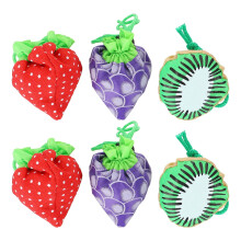 Folding Fruit Shaped Storage Bags 6Pcs Foldable Convenient Portable Eco-conscious Consumers