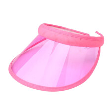 Summer Unisex Visor Hat Plastic Transparent Protective Cap Suitable for Sports Outdoor Activities Sun Shade Cap