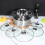 5 Sets Stainless Steel Stock Cooking Stewing Large Boiling Pot 11