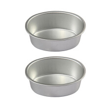 Lot de 2 moules à gâteaux ovales antiadhésifs en aluminium, en forme de cheesecake, pour la cuisine et la pâtisserie.