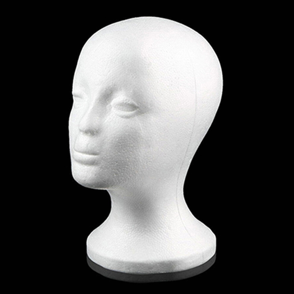 Unisex Female Wig Head Mannequin Head Cosmetics Model Head Wig Display Foam Mannequin Glasses Hat Hairpieces Stand