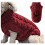 Hondentrui, gebreide pullover, rood, maat L 1