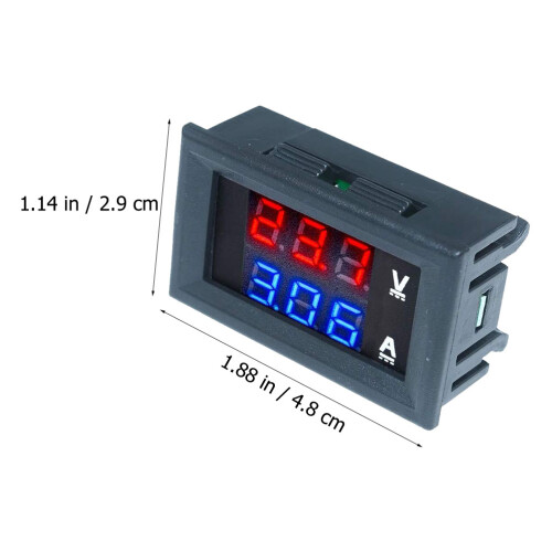 5 Pezzi 10A Voltmetro Amperometro Tester Corrente Tensione Auto 1