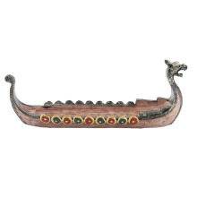 Porte-encens en résine en forme de bateau (1 pièce)