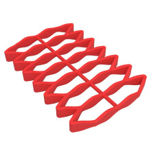 Silicone Roasting Rack for Turkey, Oven Roast & Baking – Nonstick Cooking Rack Compatible with Roasting Pans – Red