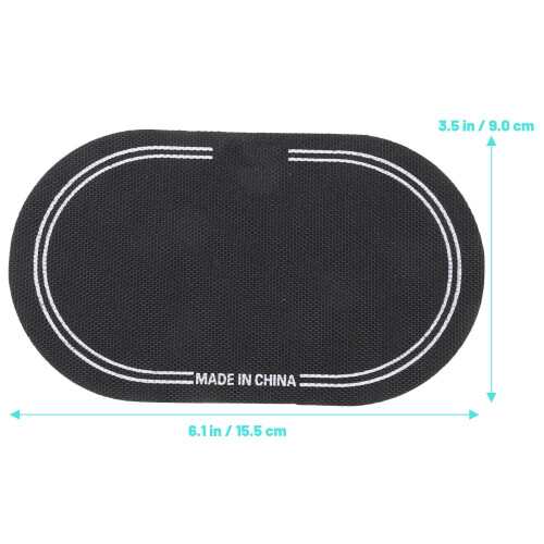 2Pcs Black Drum Head Sticker Pad for Protection Durable Pet 1