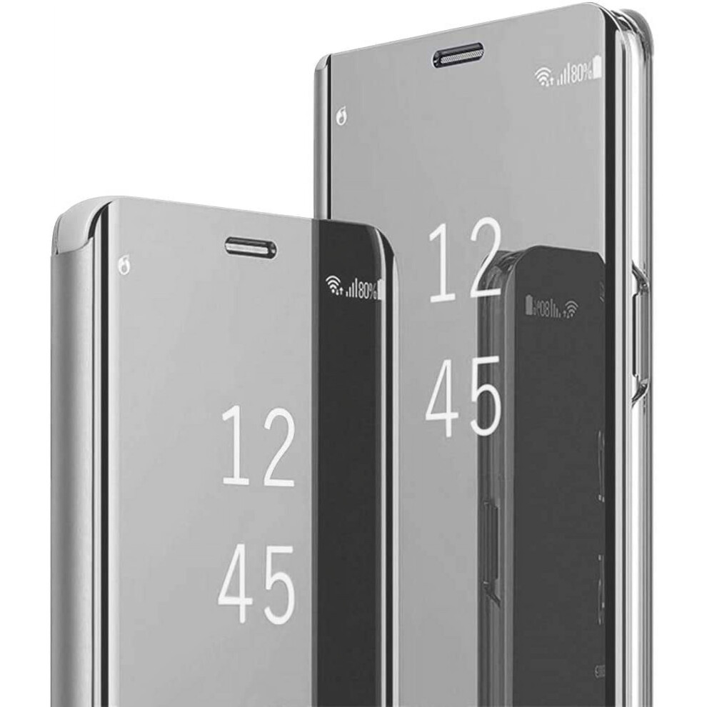 Compatible With Samsung Galaxy Note 10 Plus Flip Leather S-View Mirror Case Â Shockproof, Anti-Scratch, Clear Back, Kickstand 9065194284378