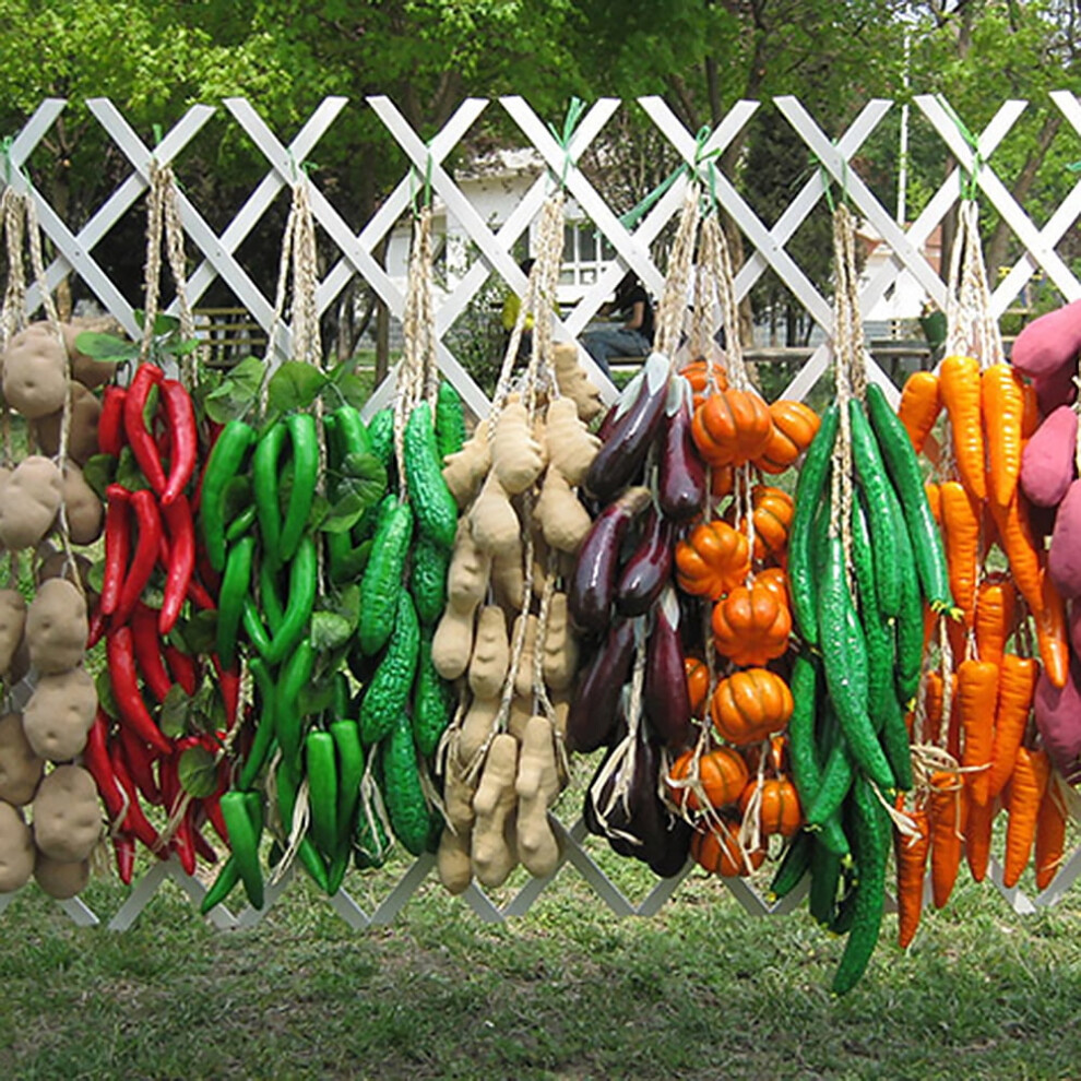Ludlz Lifelike Foam Vegetables & Fruits – Corn, Pepper, Garlic – Home Decor & Photography Props