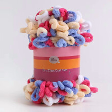 Przędza pętelkowa Chenille Puffy Chunky Soft Light1 rolka 26 stóp