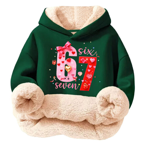 Moletom infantil com capuz e estampa multicolorida em fleece macio