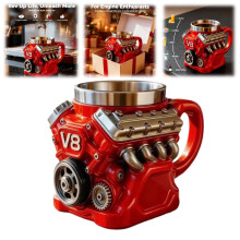 Mug à café V8Engine à double paroi isolée1