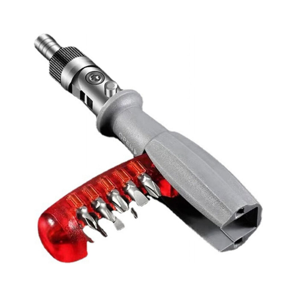 Ratcheting Screwdriver With Magnetic Bit Ratchet Multiple Bit Set, 10 In 1 Screwdriver Small Pocket Size 9065194283913