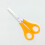 Set righello e forbici per studenti con manico in plastica e in acciaio inossidabile. 1