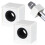 2 pezzi microfono portatile ABS quadrato con logo e bandierina bianco 10