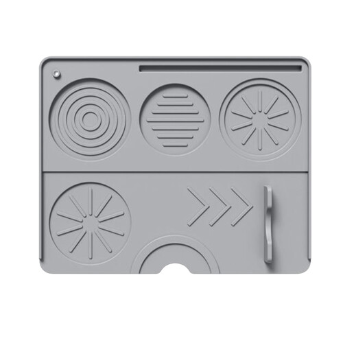 Silicone Coffee Tamper Mat Non-Slip Gray Coffee Brewing Accessory