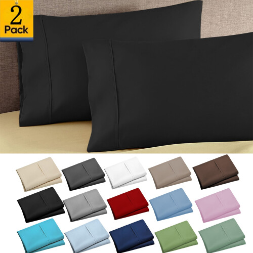 Ensemble de 2 taies d'oreiller King - Microfibre de polyester 2036