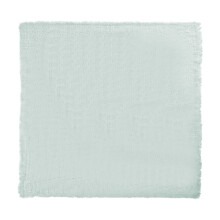 I-063 Blue Pleated Cotton Napkin Cloth With Fringe For Western Dining Table Setting And Home Decor #e33e2