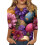 Women's Easter 3/4 Sleeve Graphic Top S-3XL 1