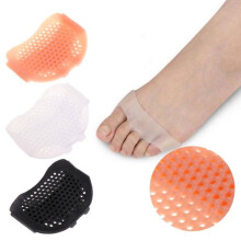 1 Pair Silicone Forefoot Pads Soft Breathable Foot Protector Pain Relief Insole