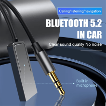 AUX Bluetooth-Adapter für Auto, 3,5-mm-Klinkenstecker, USB-Dongle mit