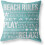 Housse de coussin décorative de plage en lin 45 x 45 cm (1 pièce) 1
