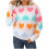 Dam Hjärtformad Pullover Casual Oversized 1