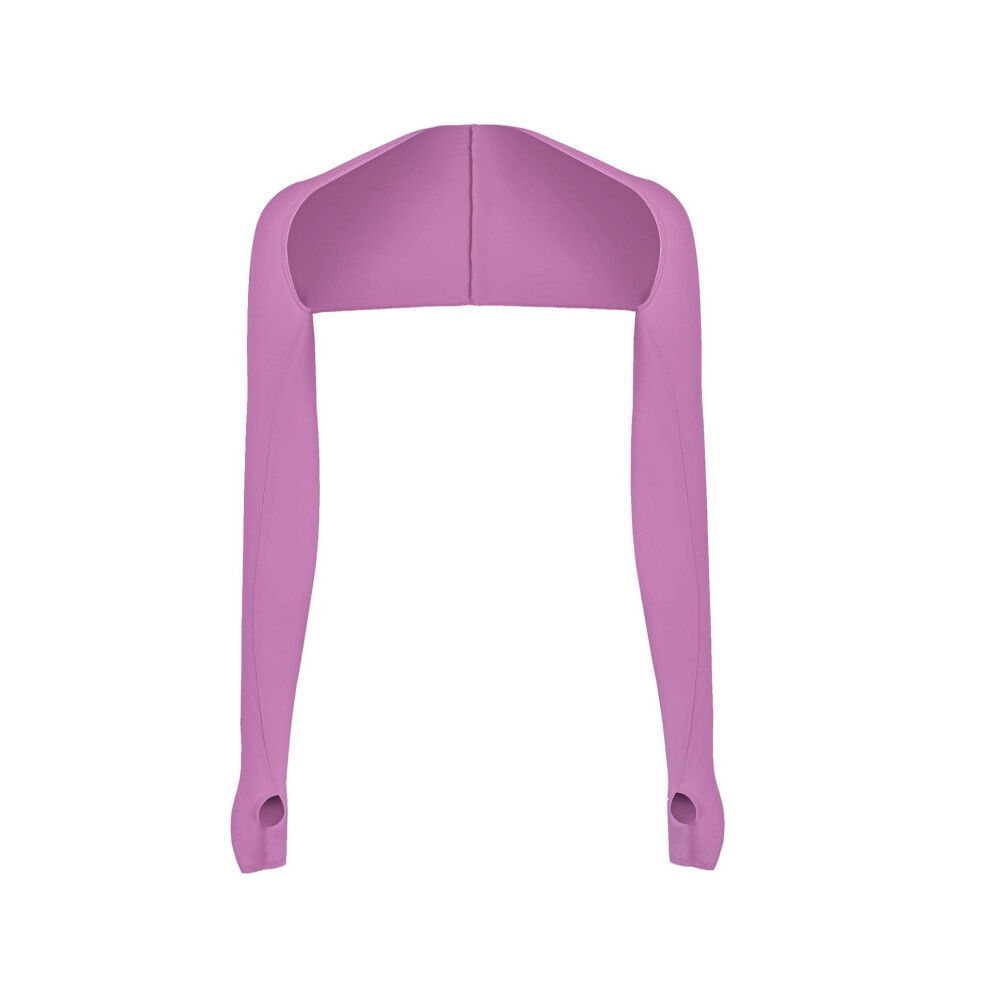 Dark Cooling Shawl Arm Sleeves Sun Protection For Women Men With Finger Hole For Golfing, Driving, Riding, Fishing