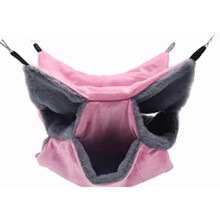 Hamac-poche pour planeur de sucre, accessoires et jouets pour cage de planeur de sucre et rat, hamac à 3 couches pour rendre les cages plus