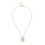 Κολιέ με ροζ σμάλτο και σταυρό για γυναίκες, 1 τεμάχιο 1