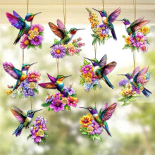 Ornement de Noël Colibri Oiseau volant acrylique 1 pièce