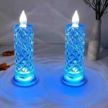 LED crystal lights and rose shadow candles set