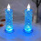 LED crystal lights and rose shadow candles set 1