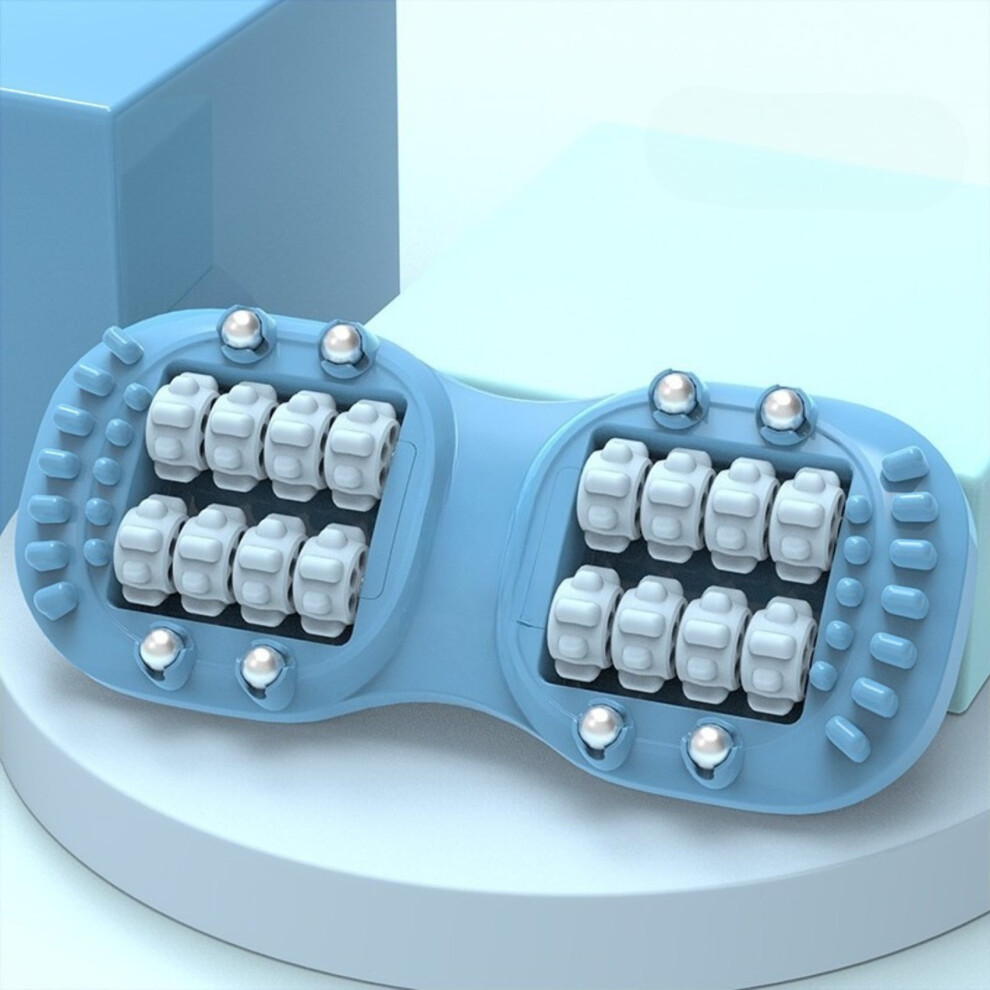Portable Double Foot Massage Roller for Plantar Fasciitis Relief, Acupressure Therapy, Pain/Stress Relief & Circulation â Reflexology Tool for Home