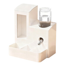 Biberon et gamelle 2 en 1 pour hamster, blanc