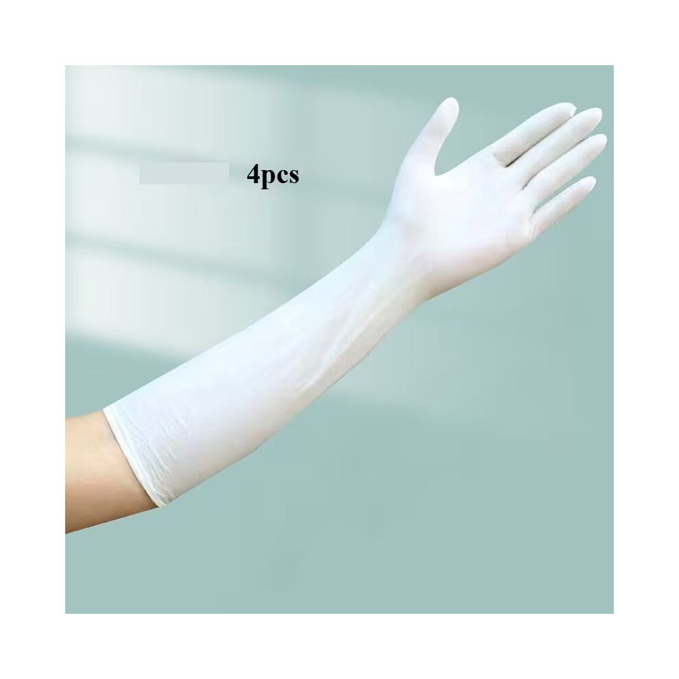 4Pcs Multi-Purpose Disposable Nitrile Gloves/Extended Cleaning Gloves/Suitable For Kitchen Dishwasher, Pet Care 9180333248629