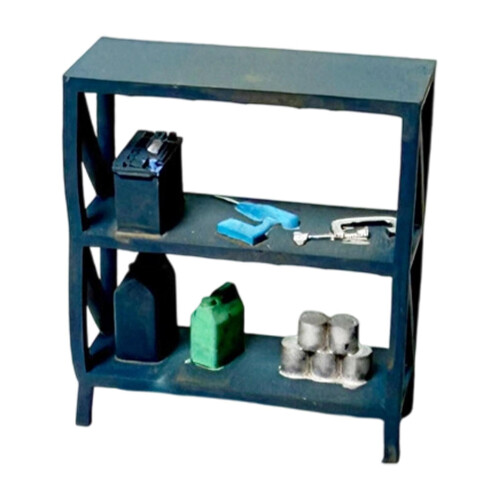 Miniature Garage Tool Rack Resin Accessory 1/64 Scale