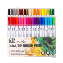 36/48/60/72/100 Colors Double Ends Brush Pen Set Watercolor Pen Felt Tip Pen Watercolour Markers