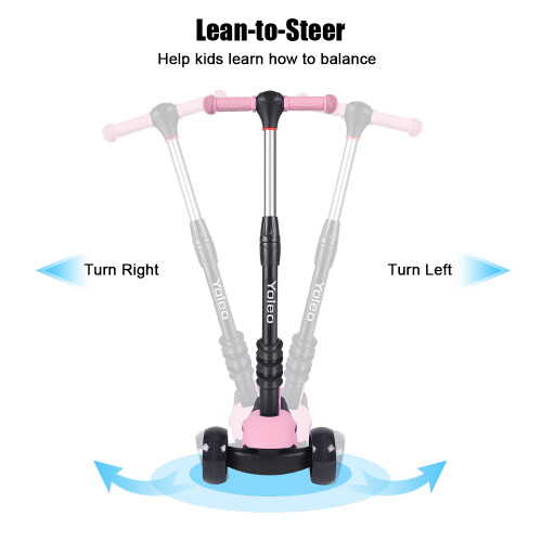 Kid's Scooter with Removable Seat, LED Wheels 1