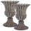 2 Pezzi Vaso Decorativo In Ferro Per Cimitero E Piantante 4
