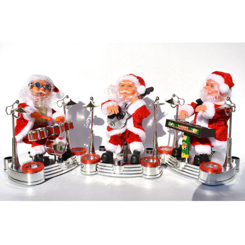 Leuke Dansende Santa Claus Speelhulp Voor Kerstversiering 1