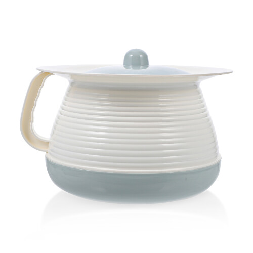 Set Plastic Spittoon With Lid Portable Chamber Pot Night Urinal 2